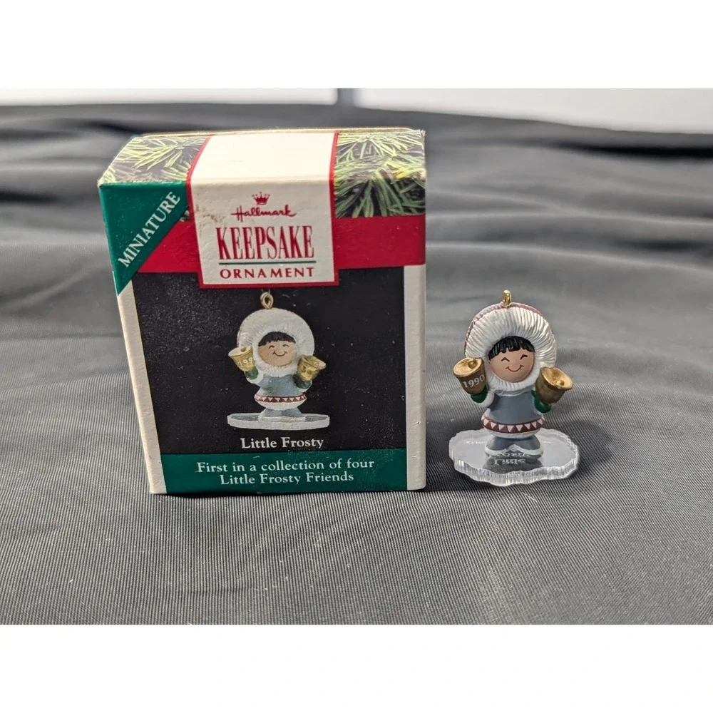 1990 Hallmark Keepsake Miniature Ornament Little Frosty‎ First in Collection